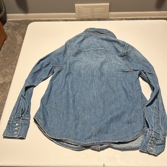 Hatch Blue Denim Maternity Shirt - Picture 7 of 8
